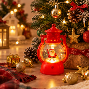 Linterna LED de Navidad, Luz Nocturna para Mochila, Papá Noel Bailarín, Árbol de Navidad Rojo, Muñeco de Nieve de Plástico, Blanco Cálido, 7cm 14cm, Venta al por Mayor - Product Image 4