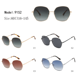 Gafas de sol de ojo de gato para mujer, montura completa, lentes degradadas, montura dorada, patillas con efecto tortuga, protección UV, protección solar para adultos - Product Image 3