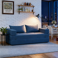 Mejor Precio en Sofá Seccional Compresible, Diseño Modular en Tela con Esponja, Sofá Cama para Apartamentos Pequeños, Comprimido al Vacío