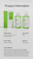 Sampo Asam Amino Botani 500ml Anti-Ketombe Pengontrol Minyak Penyeimbang Kulit Kepala Penambah Volume Untuk Kulit Kepala Berminyak dan Gatal