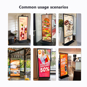 Tầng thường vụ 75 85 inch trong nhà toàn màn hình dọc kỹ thuật số biển Hệ điều hành Android không cảm ứng <span class=keywords><strong>LCD</strong></span> quảng cáo Totem hiển thị kiosk - Product Image 3