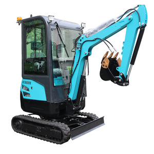 Mini-excavatrice sur chenilles EZ 18 bleue pour utilisation en serre de légumes - Product Image 4