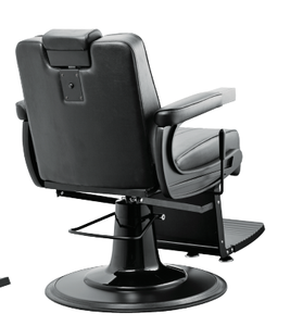 Sillón de Barbería Moderno de Lujo K, Base de Hierro Cromado, Rotación de 360 Grados, Bomba Hidráulica Potente, Silla de Estilista Resistente para Hotel - Product Image 3