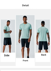 T-shirt <span class=keywords><strong>de</strong></span> sport réfléchissant à col ras du cou pour homme Janya, personnalisable avec logo, séchage rapide, idéal pour l'entraînement et le <span class=keywords><strong>jogging</strong></span>, short le plus vendu - Product Image 3