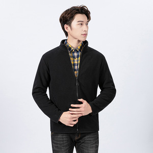 Veste <span class=keywords><strong>polaire</strong></span> unisexe de haute qualité, décontractée, à col montant, respirante, coupe-vent, avec poche zippée, pour l'extérieur - Product Image 1
