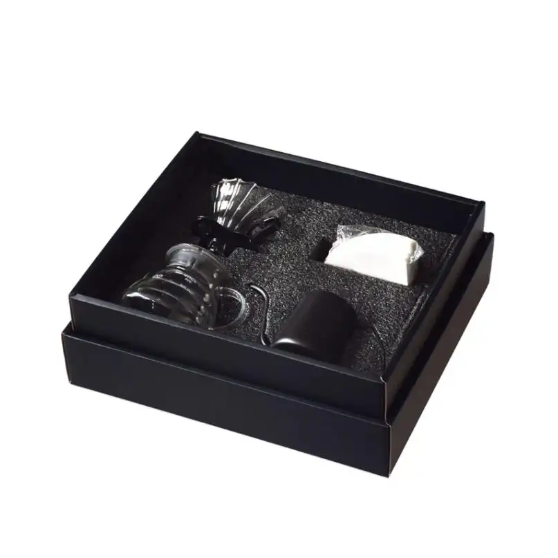Hand drip coffee maker Gift box set Outing Portable Brew Coffee Pot Mini Coffee Grinder Percolator
