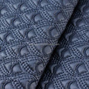 50D chống tĩnh không thấm nước thoáng khí chần loại Tơ Sống vải máy tính thêu 100% <span class=keywords><strong>polyester</strong></span> Heavyweight cho cô gái túi - Product Image 4