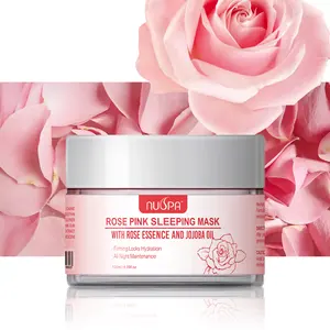 NUSPA OEM Supplier Sleeping Facial Mask Prevent Wrinkles Anti-Ageing Overnight Rose Moisturizing Face Mask