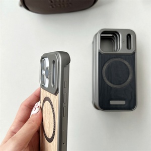 Nueva Funda Magnética de Cuero con Textura de Madera para iPhone 17 Air 16 15 14 13 Pro Max, Carcasa Trasera sin Bordes con Aromaterapia - Product Image 5