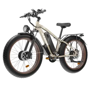 2024 toptan popüler 26 inç 48V 2000W 22.4AH elektrikli hibrid yağ lastik bisiklet EBike Boombike elektrikli bisiklet