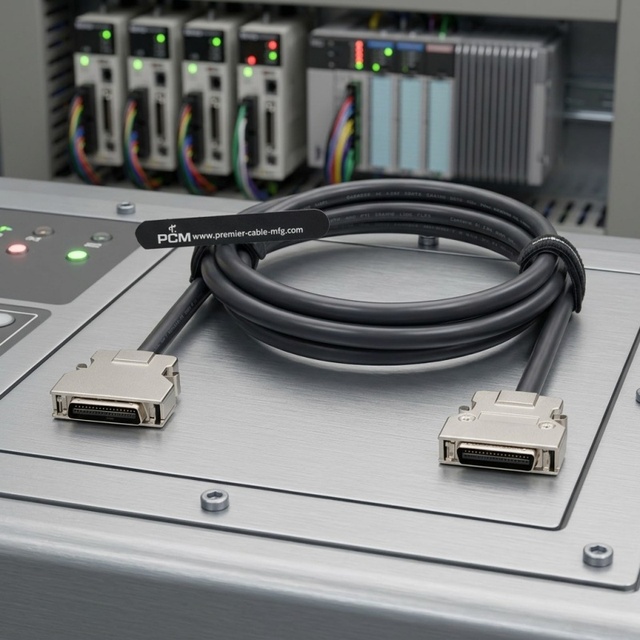 Shielded MDR 36 Pin Cable Assembly SCSI 36 Pin Male to Male I/O Signal Cable for Industrial Control Data Acquisition Systems