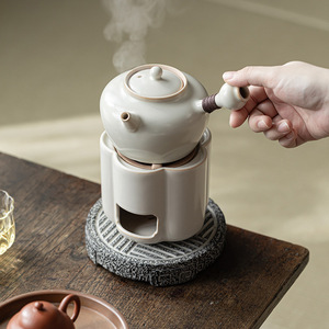 Guanlan Ceramic <b>Tea</b> Stove Porcelain Cylinder Heat Resisting For Kung Fu <b>Tea</b> <b>Set</b> - Product Image 2