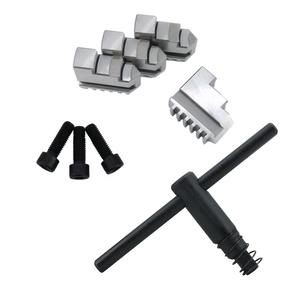 HLTNC K12-400A Mandril de torno hidráulico de 4 mordazas, estándar europeo, con punta de husillo de 38 mm y carrera de émbolo, para perforación de gran diámetro - Product Image 1