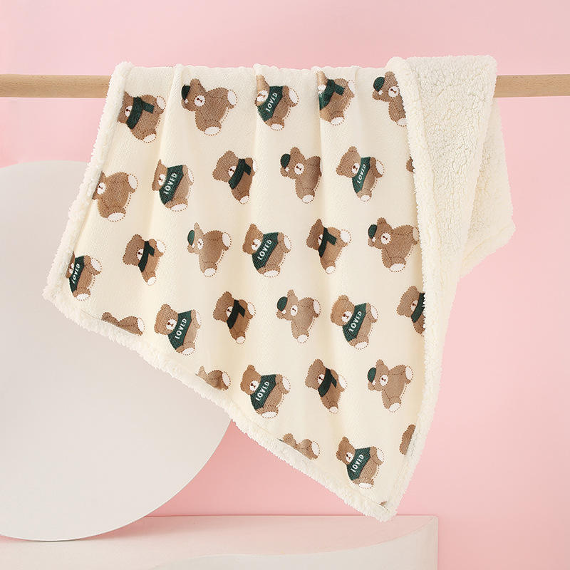 [cashmere double-sided blanket] bear