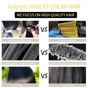 Extensions de cheveux russes de qualité supérieure en gros, extensions de cheveux Remy à clips, lisses, douces, blondes, ondulation naturelle, double trame, 8 à 32 pouces, Amygirl - Product Image 4