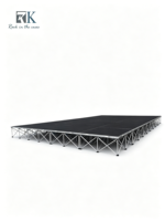 Scène portable antidérapante personnalisée pour l'extérieur et l'intérieur, plateforme de scène en aluminium, podium pour événements musicaux