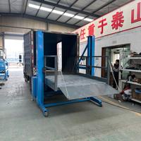 Plateforme de chargement et de déchargement mobile électrique, pont d'accès mobile, rampe de quai hydraulique mobile pour conteneurs 3 tonnes 2t