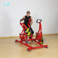 Machine de fitness commerciale robuste à mouvement indépendant, à charge libre, en acier, type séparé, pour exercices de dos et de remorquage assis, direct usine