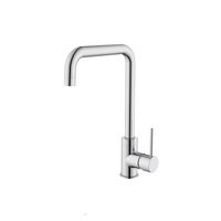 Robinet d'évier de cuisine double pour mitigeur d'eau chaude froide Pomme de douche à économie d'eau Matériau en laiton brossé Accessoires de robinet de salle de bain