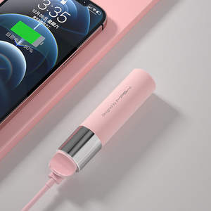 MIPOW X <span class=keywords><strong>MIFFY</strong></span> chauffe-mains portable 2 en 1 et chargeur de téléphone avec design de rouge à lèvres - Product Image 3