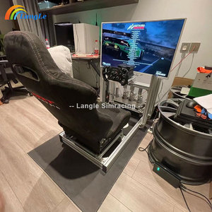 Soporte de pantalla triple grande de aluminio Soporte de tres pantallas <span class=keywords><strong>para</strong></span> marco Sim Rig Varios <span class=keywords><strong>juegos</strong></span> de engranajes de coche de base de transmisión directa - Product Image 3