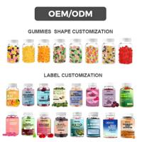 Gummies aux fruits et légumes sans sucre OEM, saveurs naturelles, complément alimentaire avec superaliments fruits et légumes