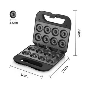 <b>Mini</b> Donut Maker 8 Doughnuts Easy Clean Home Use <b>Cake</b> Machine <b>for</b> Snacks Dessert Black 850w - Product Image 6