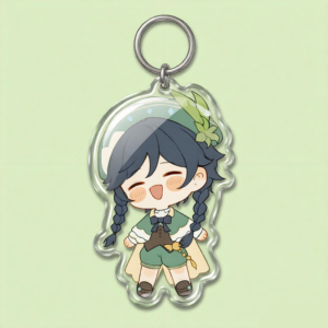 Porte-clés personnalisé en plastique transparent, design de dessin animé, pendentif, marchandise de célébrité - Cadeau promotionnel léger et tendance - Product Image 2