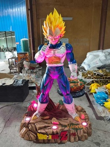 Statue d'anime sur mesure grandeur nature <span class=keywords><strong>Dragon</strong></span> <span class=keywords><strong>Ball</strong></span> Z Super Saiyan Vegeta Goku, sculpture en résine, vente en gros pour les boutiques, les centres commerciaux et la décoration intérieure - Product Image 5