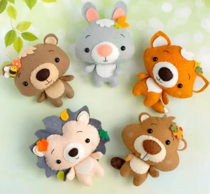 ตุ๊กตาสัตว์ป่าทำจากผ้าสักหลาด กระรอก แรคคูน สุนัขจิ้งจอก สกุนก หมี กวาง หนูแฮมสเตอร์ กระต่าย บีเวอร์ - Product Image 6