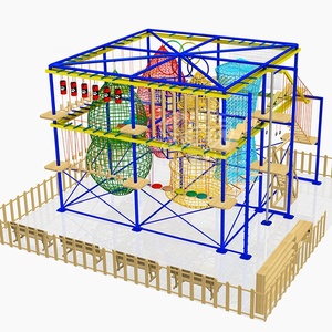 <span class=keywords><strong>Parcours</strong></span> d'obstacles de guerrier ninja intérieur pour enfants en plein air - Product Image 1