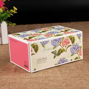 Bolsas de té plegables personalizadas, cajas blancas de papel para frutas secas, embalaje de alimentos