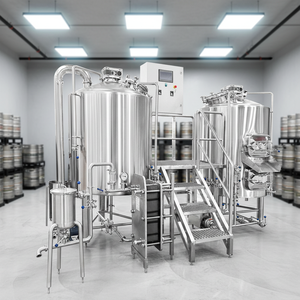 Equipo Completo de Elaboración de Cerveza de Acero Inoxidable SUS304 de 500L con Tanque de Maceración y Fermentador para <span class=keywords><strong>la</strong></span> Configuración de una Línea de Cervecería Completa - Product Image 1