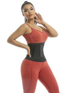 Langqin <span class=keywords><strong>Ceinture</strong></span> Amincissante Sportive pour Femmes avec Fermeture Éclair, Gainant Abdominal et Protection de la Taille - Product Image 2