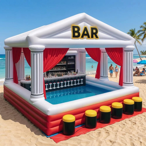 Bar de piscine gonflable commercial en PVC pour l'extérieur, tente de bar flottante gonflable pour adultes, idéal pour les événements dans le jardin et la cour. - Product Image 5