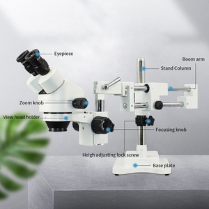 Microscope stéréo BOSHIDA BD-W245T1 à double bras articulé 3,5X-180X pour la vérification et la réparation d'échantillons de grande taille avec caméra numérique - Product Image 3