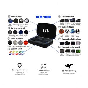 Hc sang trọng tùy chỉnh EVA Tai nghe Túi hình dạng lớn đôi dây kéo tai nghe cầm tay chủ du lịch Tai nghe trường hợp món quà tốt nhất sự lựa chọn - Product Image 5