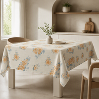 Nappe en PEVA écologique en gros, motif rose orange, personnalisable, jetable, taille sur mesure pour supermarché