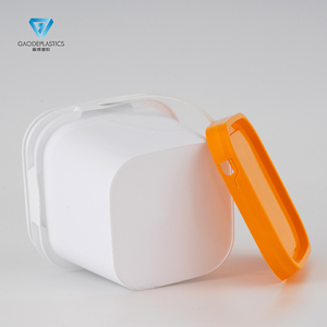 Nhà Máy Trực Tiếp 2L Vuông Nhựa Xô Xử Lý Nhỏ Gọn Snap-Nắp Container Cho Thực Phẩm Keo Tùy Chỉnh OEM Có Sẵn Cho Nước Lưu Trữ - Product Image 5