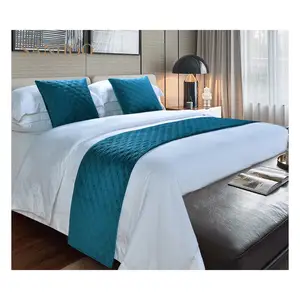 SANHOO Modern ekstra uzun yatak dekoratif pamuk kapitone yatak yastık atmak eşarp koşucu otel