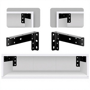 Suspended TV Cabinet Heavy-Duty Bracket Desk Support Frame Wall-Mounted <strong>Floating</strong> <strong>Shelf</strong> Hanging Cabinet <strong>Fixed</strong> Furniture Metal - Product Image 2