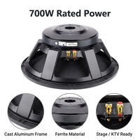 Subwoofer Profesional de 18 Pulgadas, 700W RMS, Altavoz PA, Bobina de Voz de 100mm, Imán de 250mm, 8ohm, Metálico, para Sistemas de Sonido de Escenarios y Conciertos