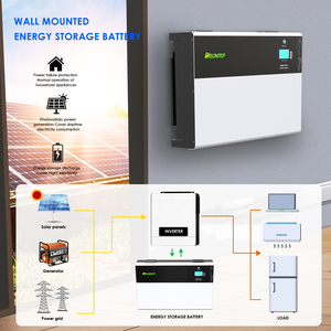 Batería de ciclo profundo para almacenamiento de energía en el hogar 48V 200AH 10KWH 51.2V 184AH 9KWH BYD CATL de iones de litio LiFePO4 montada en pared - Product Image 6