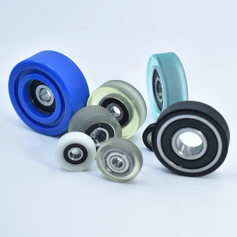 Customized Wear Resistance Flame PU Coated Rollers Urethane wheels Polyurethane Shaped Products