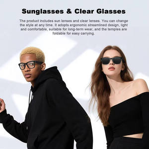 Lunettes intelligentes G2 Translator 8MP avec enregistrement vidéo, appels Bluetooth, musique, multi-langues, technologie IA, unisexe, avec caméra - Product Image 4