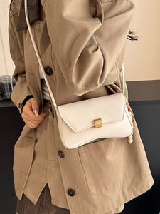 Trendy Korean niche fashion small <b>square</b> bag 2026 new style solid color textured shoulder strap crossbody bag - Product Image 3