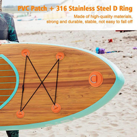 Patch en PVC gonflable avec anneau en D et anneau en acier inoxydable - Point de fixation pour kayak et SUP, accessoires pour planche à pagaie et radeau