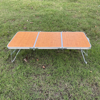 Nouveau Mini pique-nique Barbecue en aluminium Table à manger extérieure légère Portable triple pliable Table de Camping