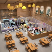Aire de jeux intérieure souple personnalisée pour enfants, modèle RI202576, avec trampolines en forme de [forme], en mousse plastique, à usage commercial, avec éclairage LED