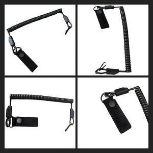 Retractable <b>Spring</b> Safety Tether Lanyard with Quick Release Carabiner for Outdoor Equipment AntiLost Securing - Product Image 6